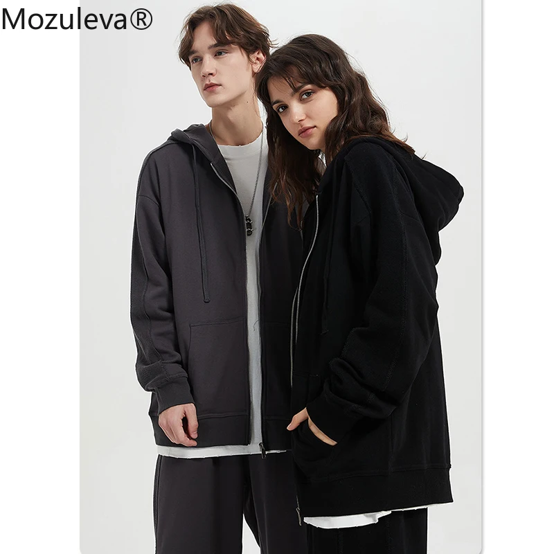 Mozuleva Winter Thicken Fleece Women Couple Sweatshirt Cotton Oversized Hoodies Sweatshirts Female Warm Pullovers Jacket Quality | Женская