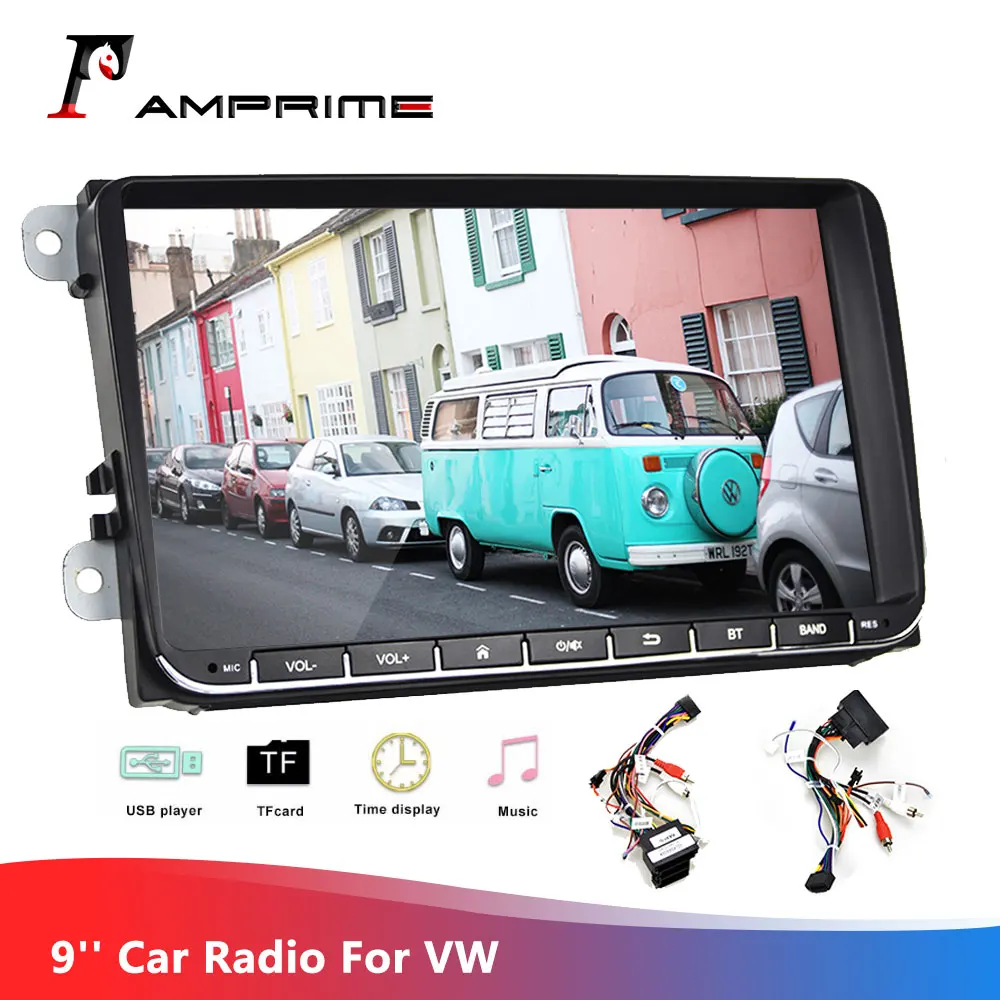 Автомобильный мультимедийный плеер AMPrime автомагнитола с сенсорным экраном для