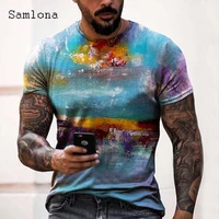 short sleeve t shirt men fashion 3d print top homme streetwear 2022 summer new casual pullover men tees clothing plus size s 3xl