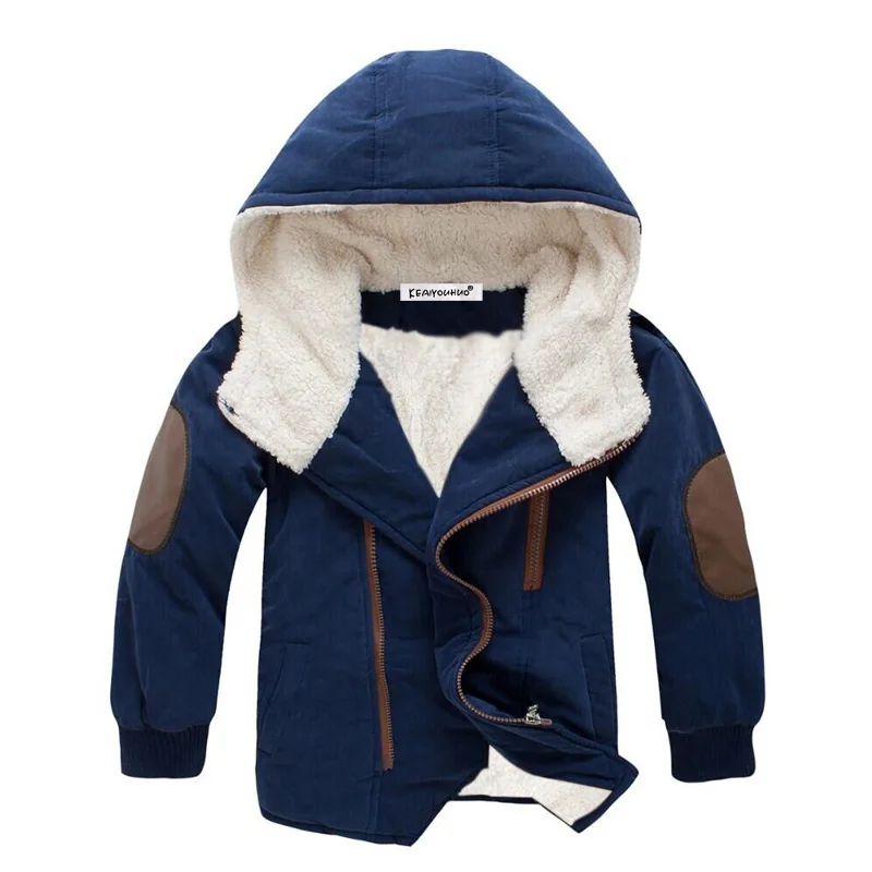 

ZWF559 New Winter Jackets For Boys Clothes Long Sleeve Hooded Girls Coats Children Clothing Baby Coat Fur Warm Kids Outerwear