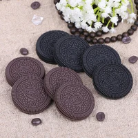 artificial decorations foods pu simulated chocolate sandwich pastry biscuit model fake snacks 6pcslot