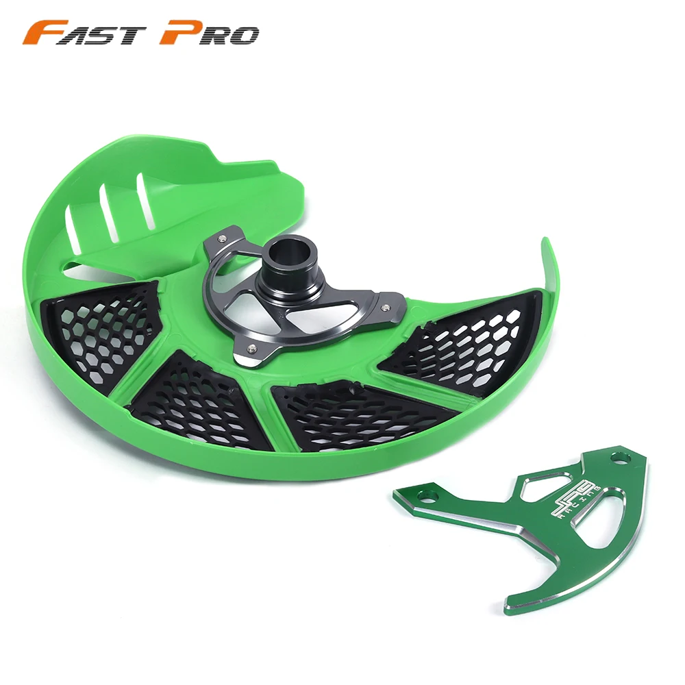 Защита мотоциклетного ротора тормозного диска CNC для KAWASAKI KX250 KX250F KX450F 2006 2017 KLX450R 2007