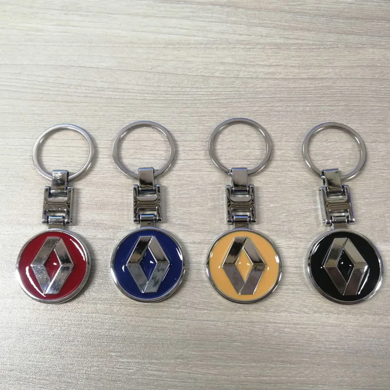 Автомобильный брелок с эмблемой логотипа Renault Металлическая Автомобильная