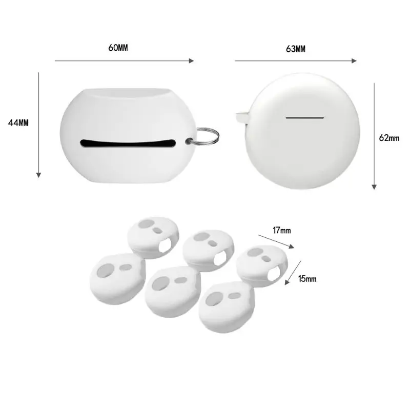 

1Set Earphone Cover Ear Pads Earbuds Silicone Case Anti-shedding Ear Plugs Cap In-Ear Eartips for Huawei-freebuds3