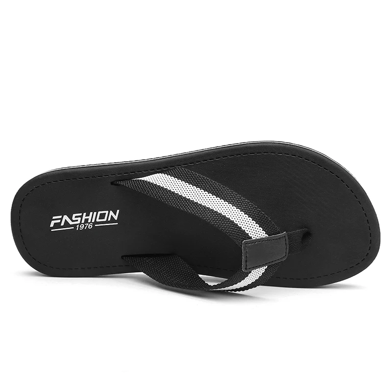 Летняя модная мужская обувь Цвет черный белый Повседневная в полоску Стильные