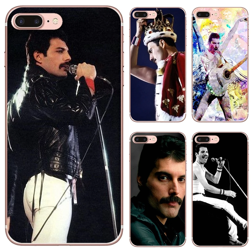 

For iPhone 10 11 12 13 Mini Pro 4S 5S SE 5C 6 6S 7 8 X XR XS Plus Max 2020 Freddie Mercury Queen band Soft Case Cover