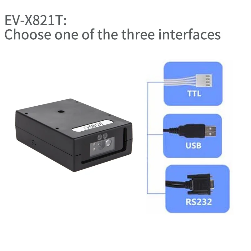 

2D фиксированный считыватель штрих-кодов Модуль штрих-кодов CMOS USB/TTL/RS232 интерфейс киоск оборудование торговый фиксированный сканер штрих-ко...