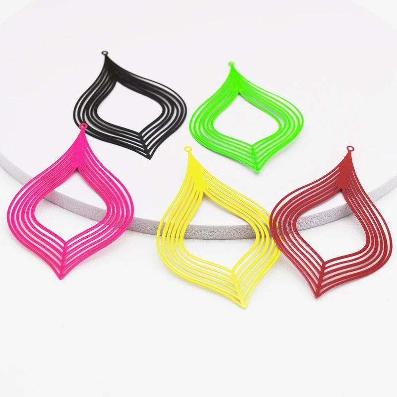 20 шт./лот модные уникальные полые медные металлические геометрические серьги