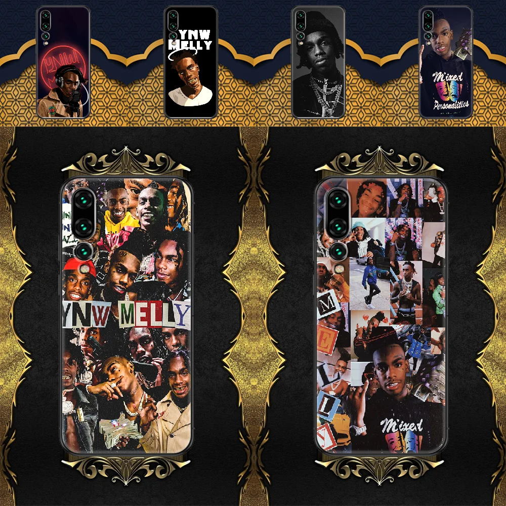 Чехол для телефона Ynw Melly Rapper Huawei P Mate P10 P20 P30 P40 10 20 Smart Z Pro Lite 2019 черный силиконовый 3D