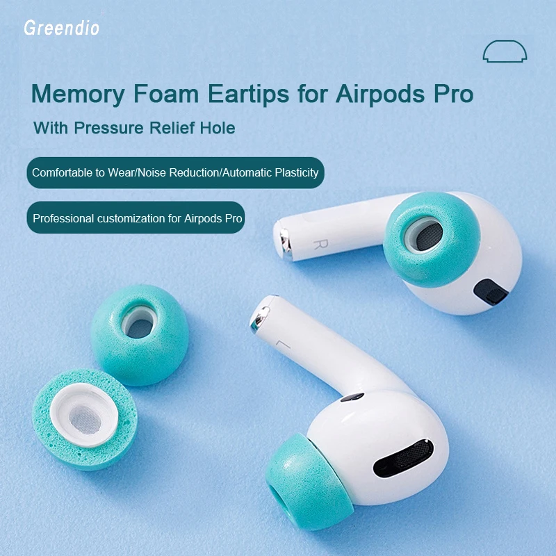 Насадки для ушей из пены с эффектом памяти Airpods Pro сменные наушники вкладыши