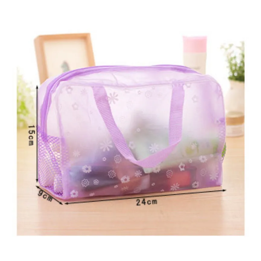 

5 Colors Swimming Bags Sports Travel Bathing Storage Bag Women Transparent Organizer PVC Phone Pocket
