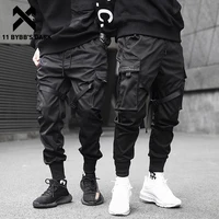 11 bybbs dark men joggers pants multi pocket elastic waist harem pants men hip hop streetwear sweatpants pencil pants techwear