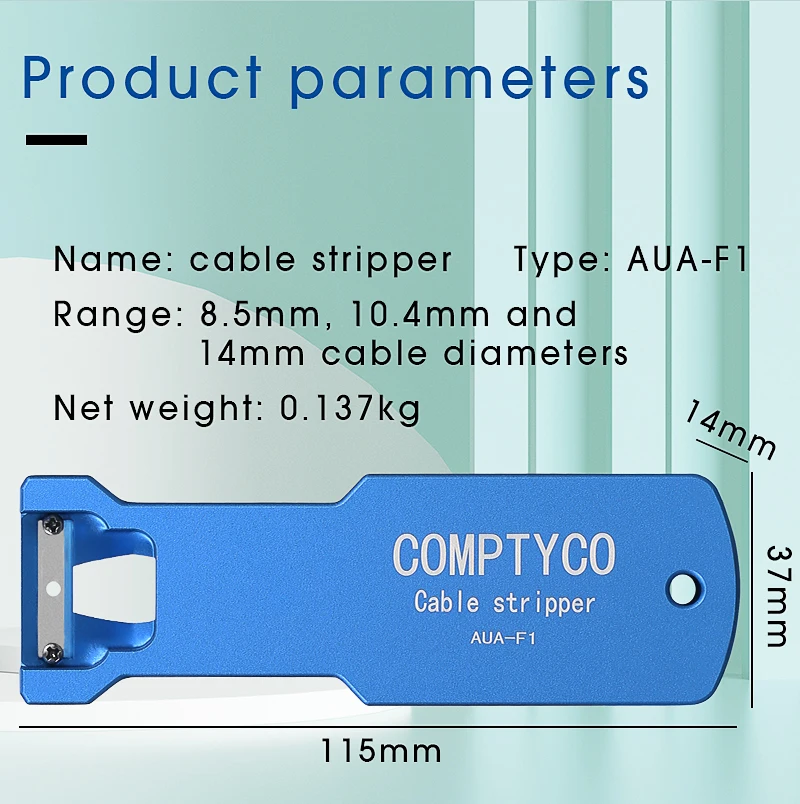 Kup FTTH światłowód Narzędzie Podłużne Striptizerka AUA-F1 Kabel Kurtka Slitter 8.5mm 10.4mm 14mm Kabel Płaszcza Cutter Slitter
