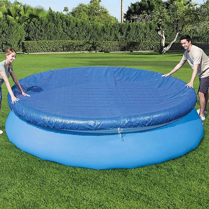 

Fast Set Swimming Pool Cover, Blue,Pool Cover for Frame 366 cm