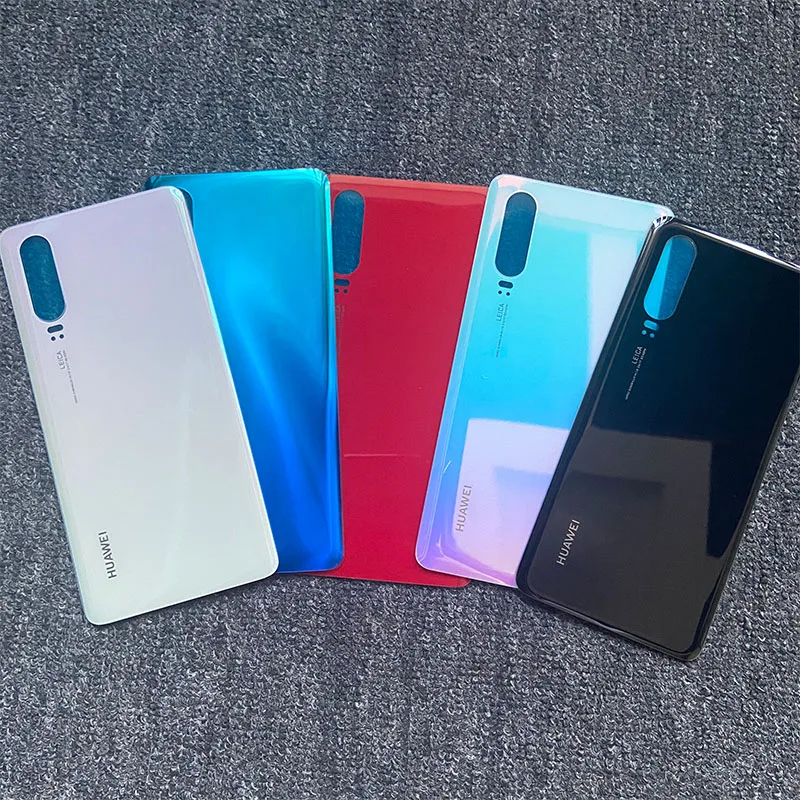 Замена для Huawei P30 задняя крышка батарейного отсека стеклянный задний корпус