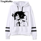 Забавные толстовки с капюшоном в стиле японского аниме My Hero Academia, мужские Мультяшные топы унисекс, уличная одежда, Тамаки, амаджики, мужские толстовки с рисунком