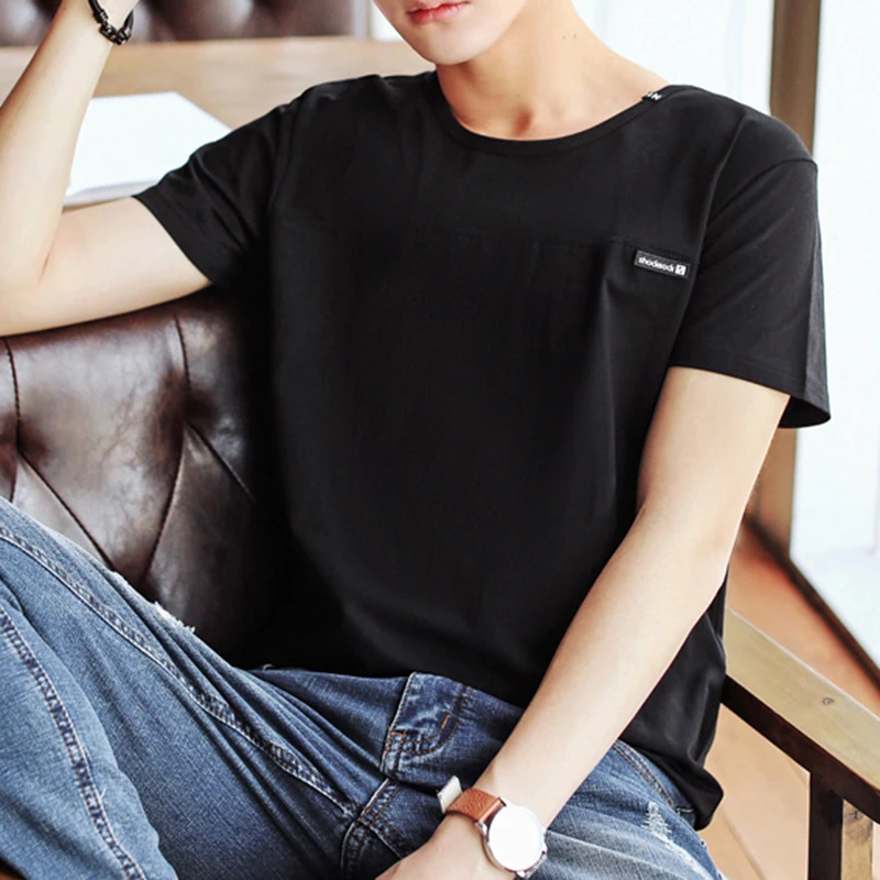 95% хлопок футболка с коротким рукавом мужское летнее платье тонкая мужские