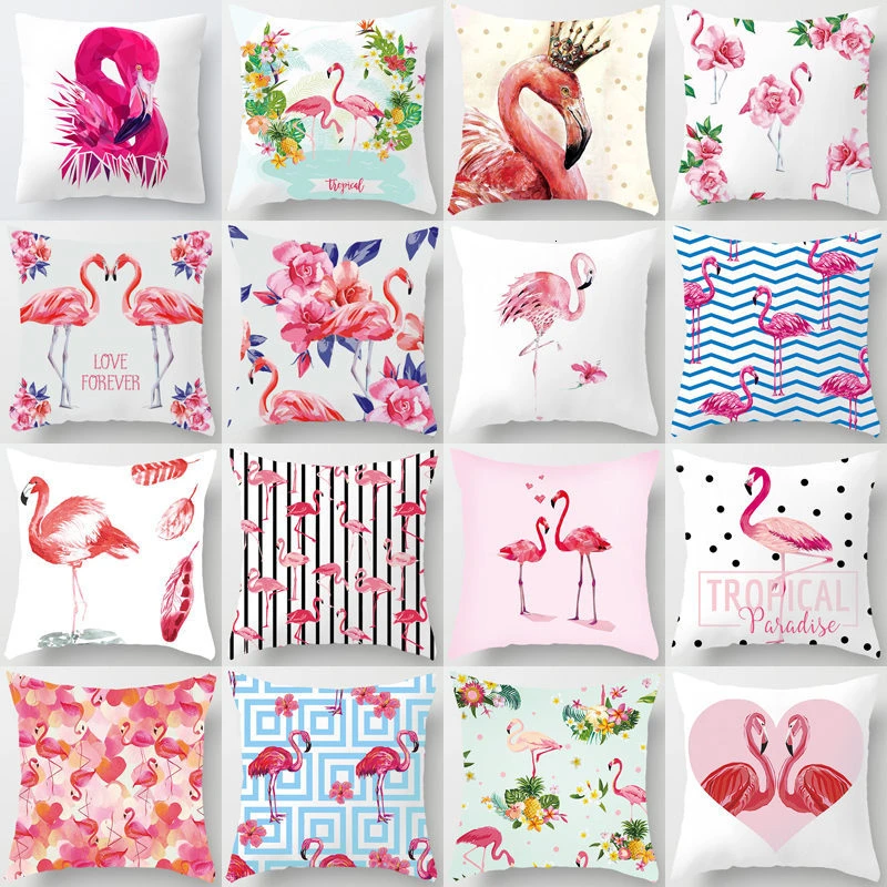 Розовый фламинго полиэстер подушки декоративные наволочки для романтических