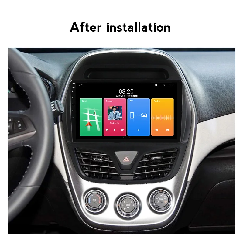 

Автомобильное мультимедийное радио Android 12 для Chevrolet Spark Beat Daewoo Matiz 2015-2019 GPS-навигация без DVD