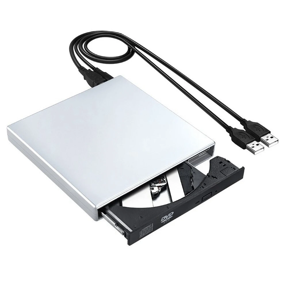 USB 2,0 компактный Пишущий привод/горелка/реписатель/CD rom Внешний DVD привод для ПК ноутбука