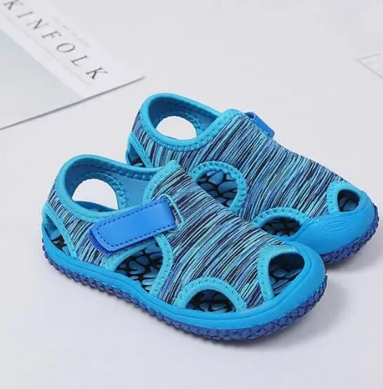Весенне-летние детские сандалии для мальчиков и девочек пляжные нескользящая
