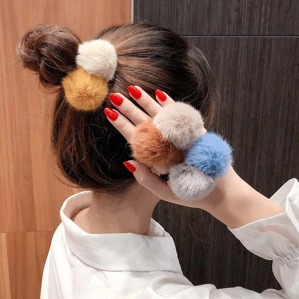 Новинка 2019 корейские милые эластичные резинки для волос из искусственного