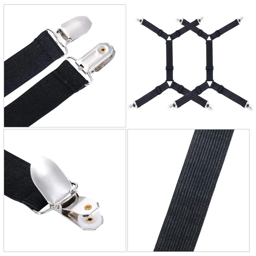 Зажимы для простыней 2 шт./компл. зажимы фиксации регулируемые практичные 4 угла