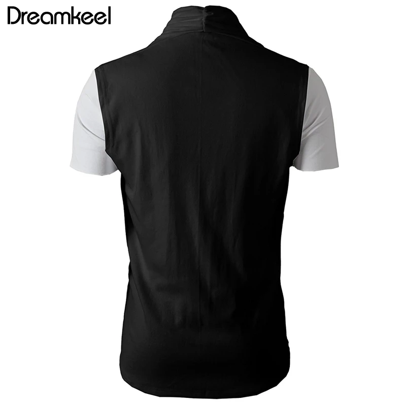 Новинка весна-лето 2019 повседневный однотонный мужской кардиган без рукавов