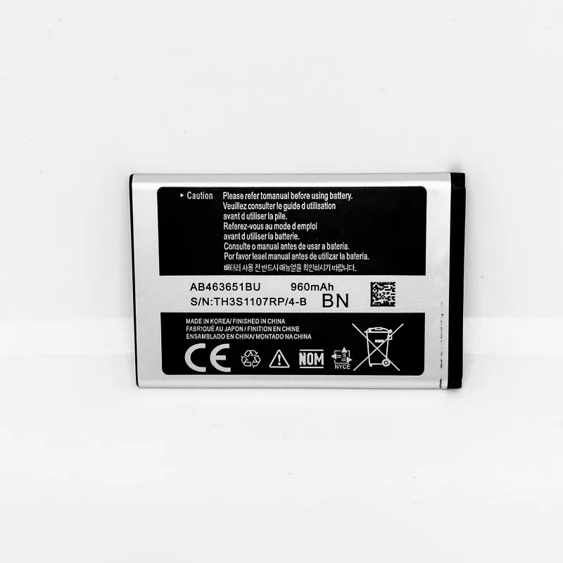 Аккумулятор AB463651BU для Samsung GT-C3060R C3222 C3322 C3530 S5600 S5610 S7070 P220 P260 AB463651BA AB463651BE | Мобильные
