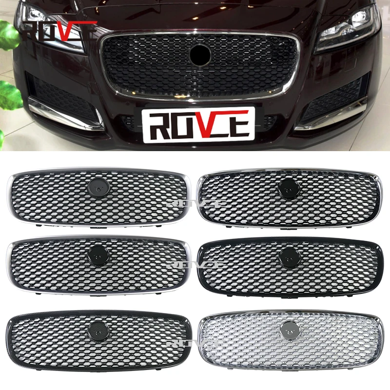 ROVCE верхняя решетка переднего бампера автомобиля сетка жаберная для Jaguar XF 2016