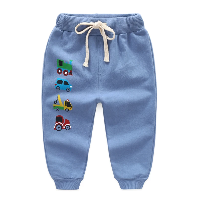 Baby Trousers Cartoon High Belly Pants Boy Grils Leggings Cotton Baby High Waist Elastic Harem Trousers Inafnt Abdomen Clothes