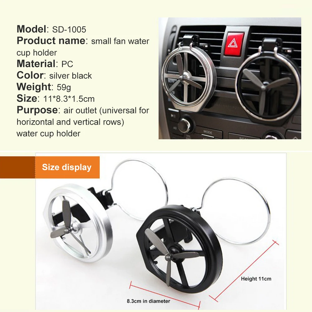 

Auto Air-conditioning Outlet Water Cup Holder Foldable Beverage Holder Air-conditioning Fixed Beverage Car Interior Decoration