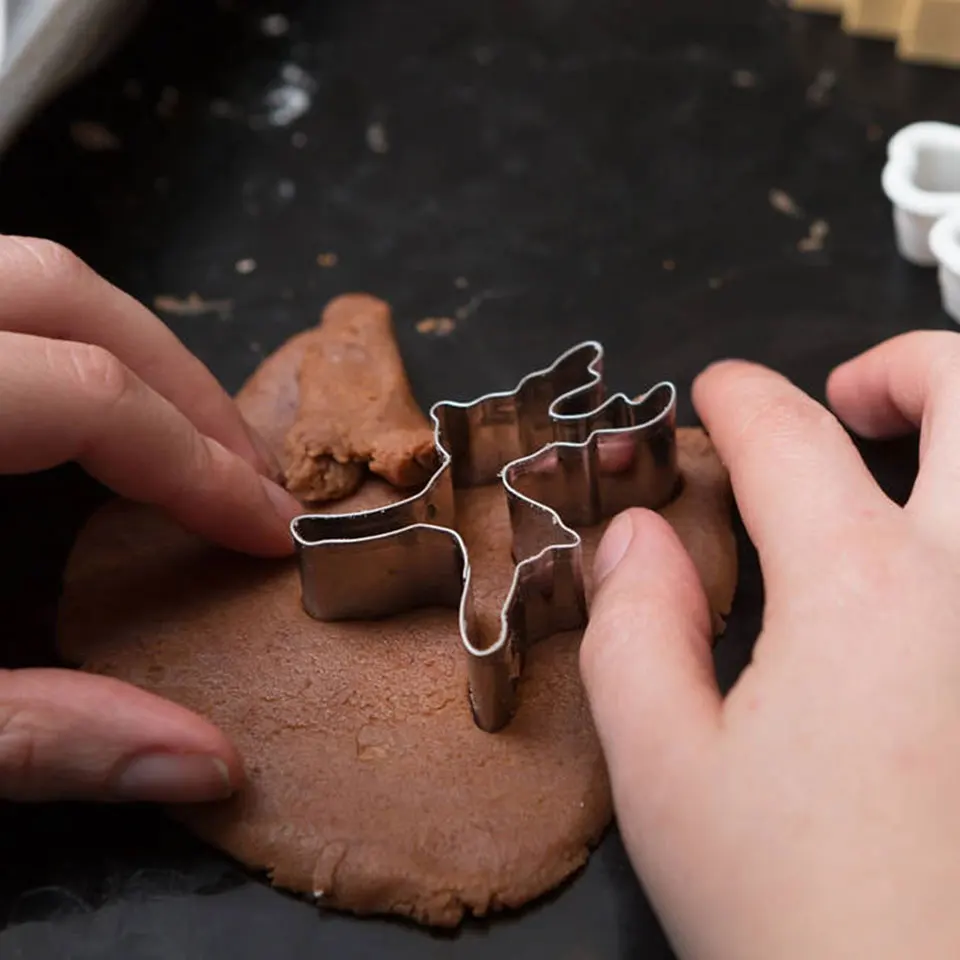 1 шт. Рождественский олень печенья резак из нержавеющей стали помадка пряники