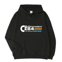 hardware software games commodore 64 high quality printed hoodie 100 cotton pocket sweatshirt unique unisex top asian size