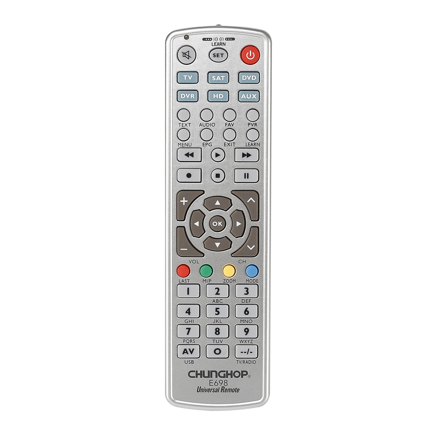 Комбинированный пульт дистанционного управления для TV SAT DVD CBL DVB T AUX CE Smart 3D Chunghop