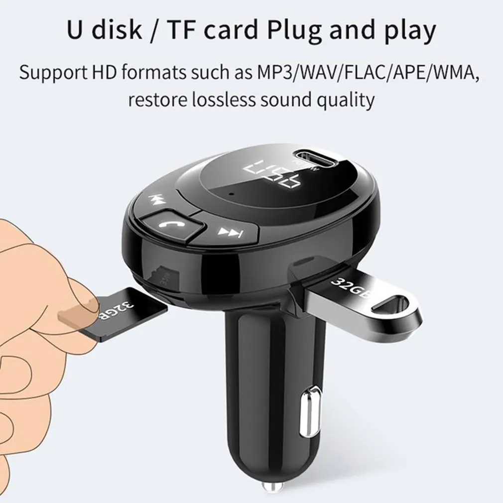 

BT09/BT10/BT21/E5/T66 Car Kit MP3 Player FM Transmitter Auto AUX Wireless Car Modulator Radio USB Car Charger Remote Control