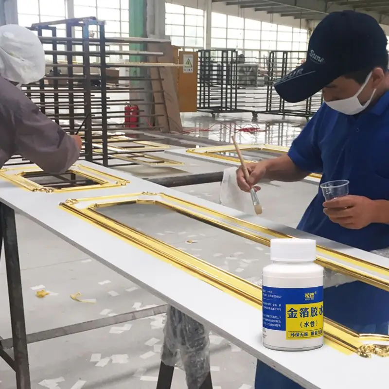 

Gilding Glue Gold Leaf Foil Water-based Glue for Metal Foil Sheets Arts Craft Paper Home Decortion 100ml/bottle Gilding Adhesive