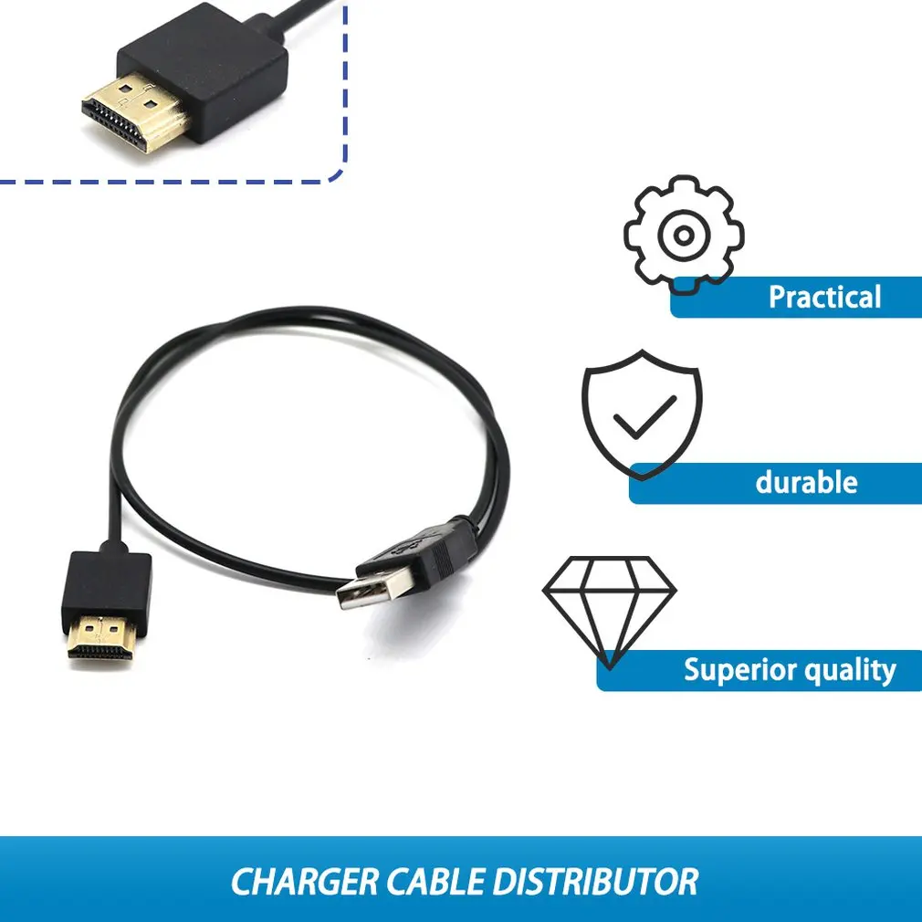 

HDMI-compatible Male to Female Connector With Usb 2.0 Charger Cable Spliter Adapter Extender Audio Extension Cord