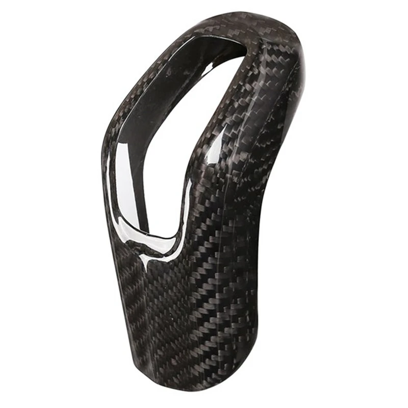 

Carbon Fiber Car Gear Shift Knob Cover Trim for Land Rover Range Rover Sport Jaguar E-PACE