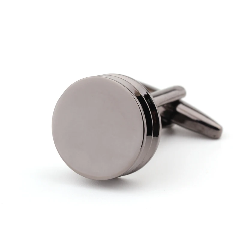 Бесплатная доставка элегантные мужские запонки глянцевые простые черные