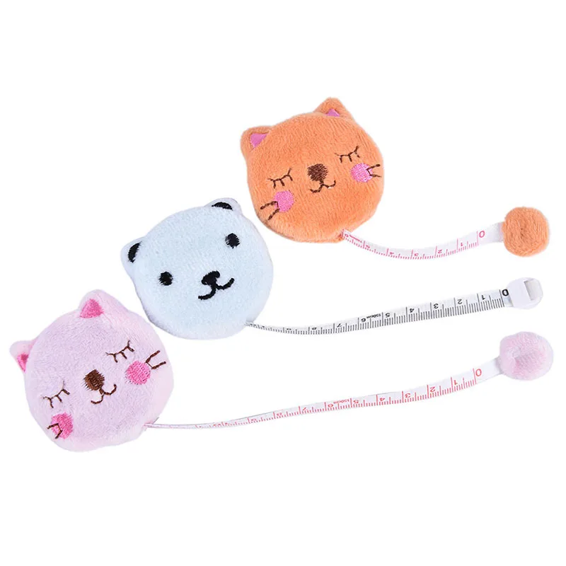 

Cloth Making Cartoon Plush Animals Shape 150cm 60 Inch Sewing Tool Measure Ruler Retractable Tape