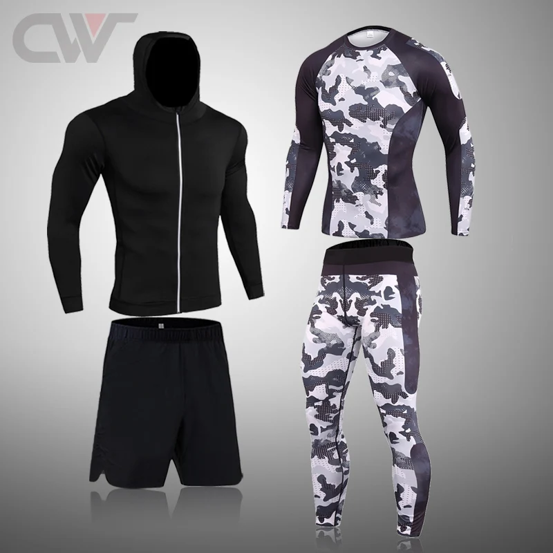 

Мужское термобелье, спортивная одежда для ММА, компрессионные колготки для бега, быстросохнущая одежда для тренировок, рашгарда, спортивны...