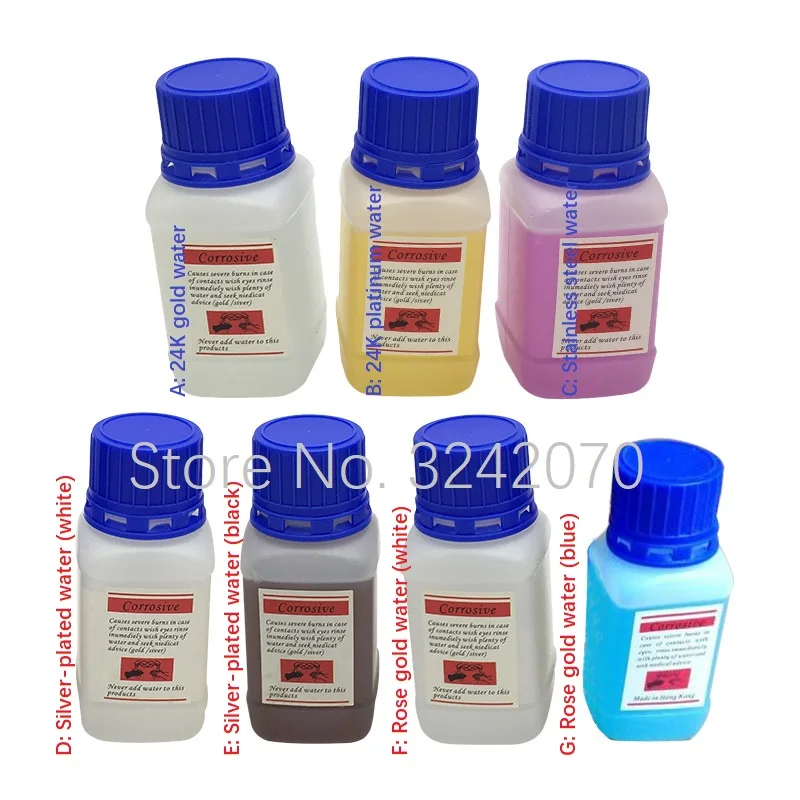 Позолоченная вода 24K позолоченная платина розовое золото родиевая нержавеющая