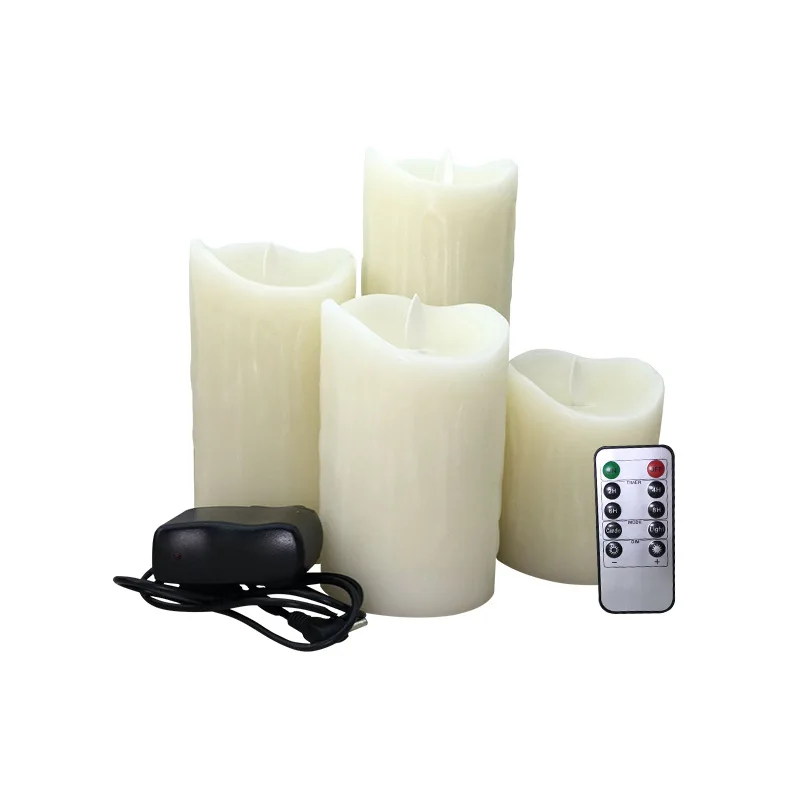 

Flameless Charging Electrical Paraffin Wax LED Candle For Wedding Party Home Christmas Decoration With Remote Control Timer