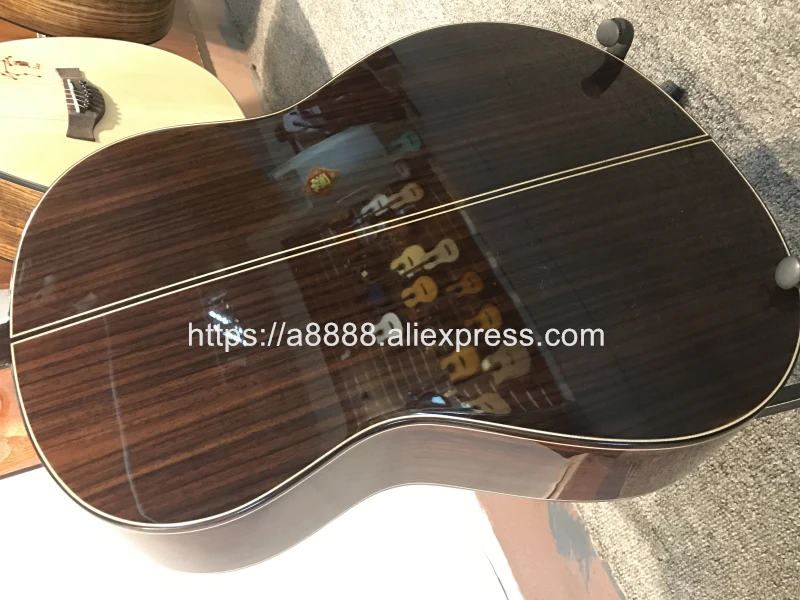 

Finlay 36" Handmade Spanish guitar,SOLID Cedar /Rosewood Acoustic guitarras,Classical guitar with Nylon string 580MM big sale