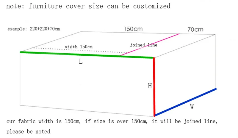 Чехол из брезента для Садового Стола водонепроницаемый пыленепроницаемый