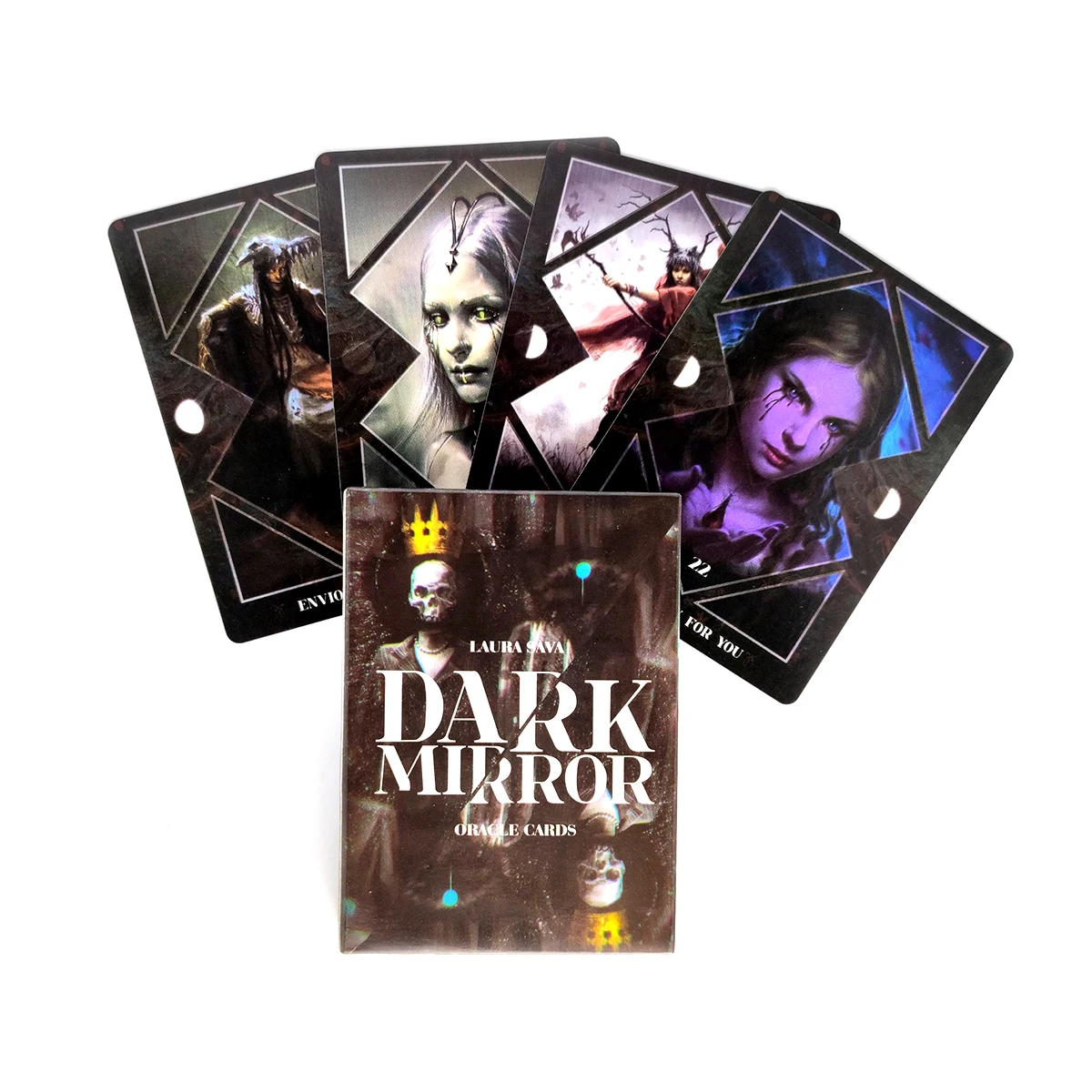 Доска для гадания с изображением темного зеркала карты Для Таро карт настольная
