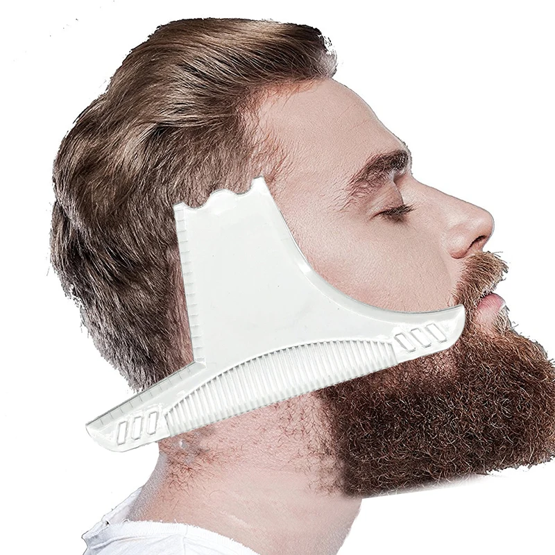 

1 шт. инструмент для формирования бороды [8 в 1] Расческа для бороды многослойная подводка шаблон для формирования бороды Набор расчесок проз...