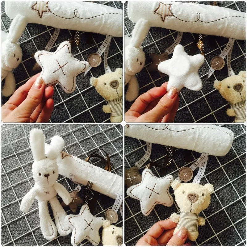 Симпатичные детские погремушки на коляску подвесные игрушки в форме кролика