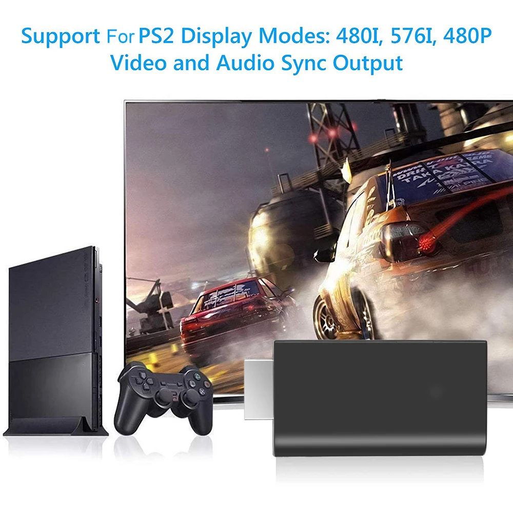 Для PS2 к совместимому с HDMI аудио видео конвертер адаптер 3 5 мм для плеер